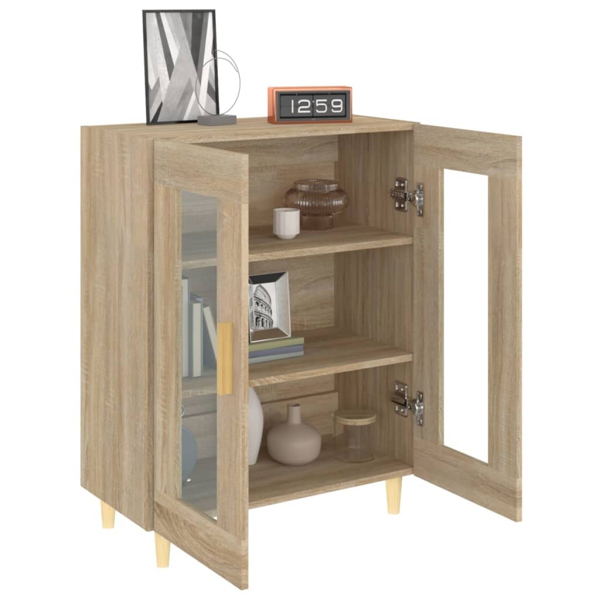 vidaXL Ντουλάπι Sonoma Δρυς 69,5 x 34 x 90 εκ. από Επεξεργασμένο Ξύλο