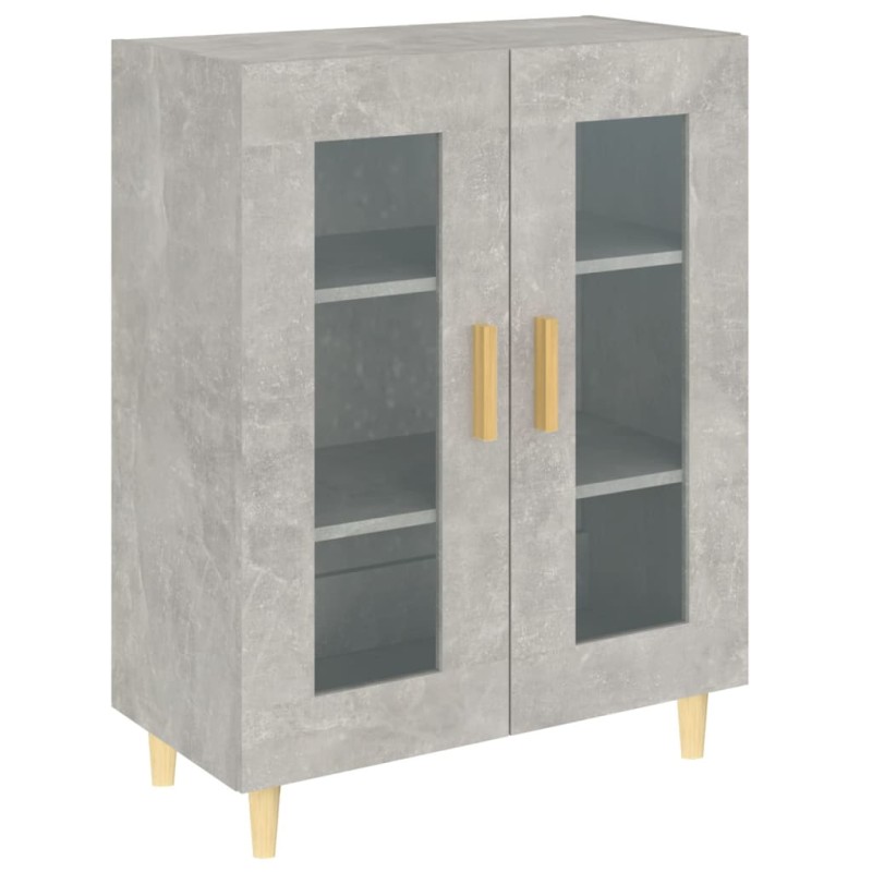 vidaXL Ντουλάπι Γκρι Σκυροδέματος 69,5x34x90 εκ. Επεξεργασμένο Ξύλο