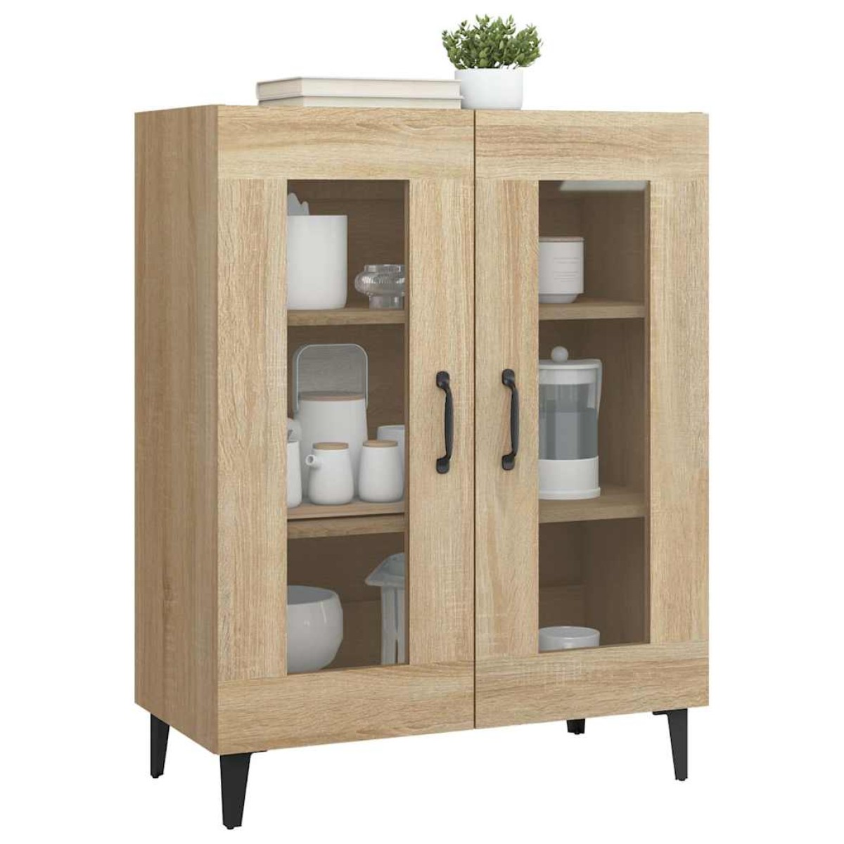 vidaXL Ντουλάπι Sonoma Δρυς 69,5 x 34 x 90 εκ. από Επεξεργασμένο Ξύλο