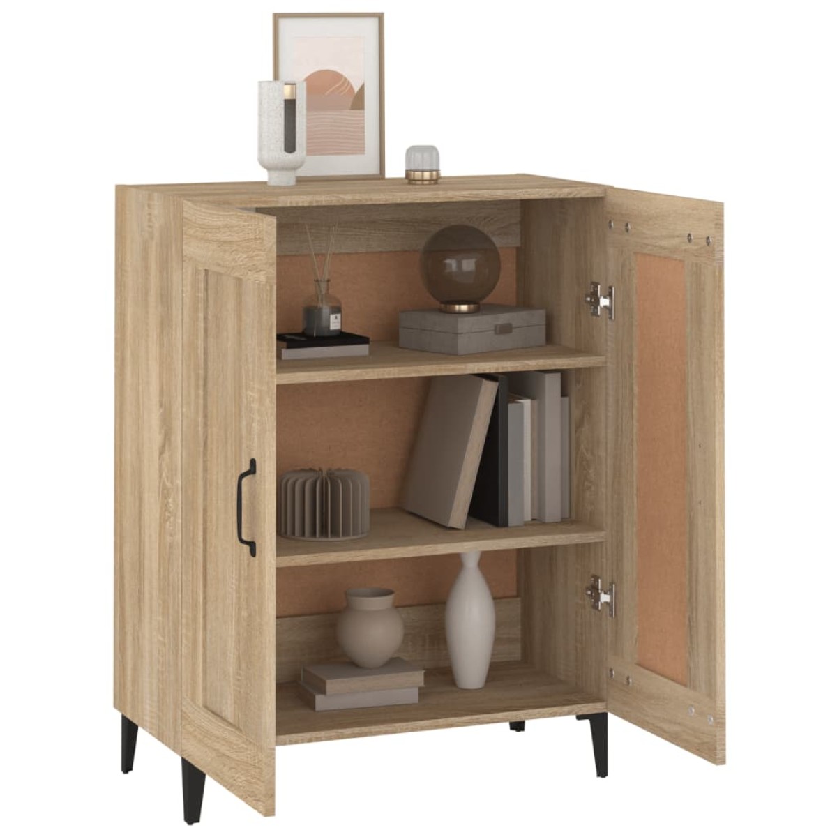 vidaXL Μπουφές Sonoma Δρυς 69,5 x 34 x 90 εκ. από Επεξεργασμένο Ξύλο