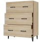 vidaXL Ντουλάπι Sonoma Δρυς 69,5 x 34 x 90 εκ. από Επεξεργασμένο Ξύλο