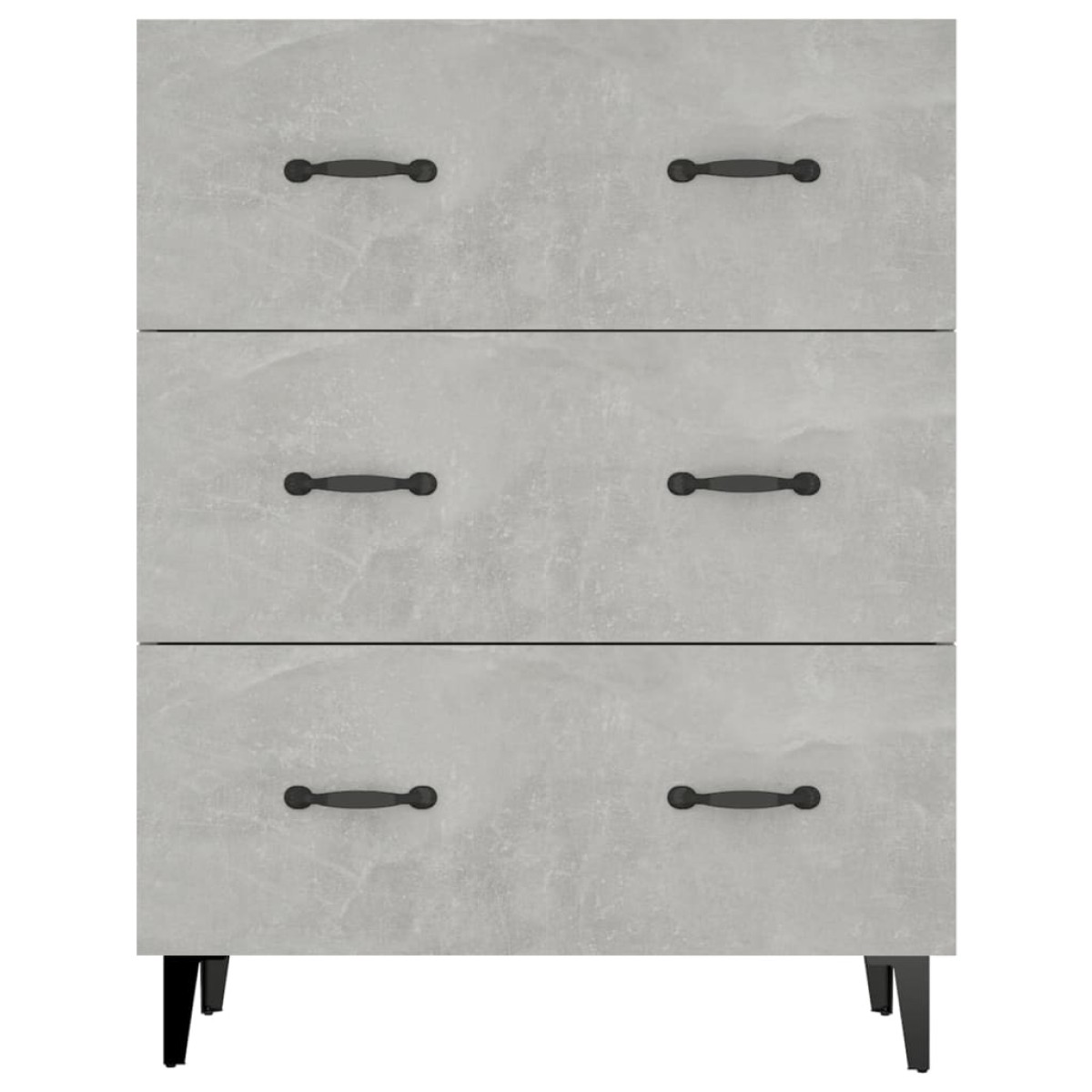 vidaXL Ντουλάπι Γκρι Σκυροδέματος 69,5x34x90 εκ. Επεξεργασμένο Ξύλο
