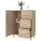 vidaXL Ντουλάπι Sonoma Δρυς 69,5 x 34 x 90 εκ. από Επεξεργασμένο Ξύλο