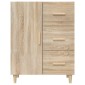 vidaXL Ντουλάπι Sonoma Δρυς 69,5 x 34 x 90 εκ. από Επεξεργασμένο Ξύλο