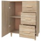 vidaXL Ντουλάπι Sonoma Δρυς 69,5 x 34 x 90 εκ. από Επεξεργασμένο Ξύλο