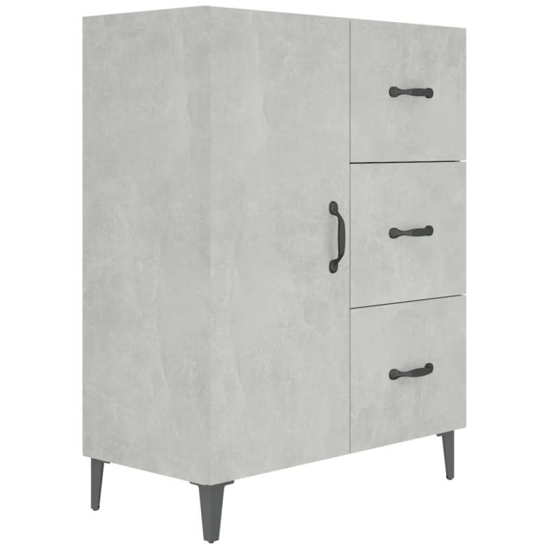 vidaXL Ντουλάπι Γκρι Σκυροδέματος 69,5x34x90 εκ. Επεξεργασμένο Ξύλο