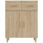 vidaXL Μπουφές Sonoma Δρυς 69,5 x 34 x 89 εκ. από Επεξεργασμένο Ξύλο