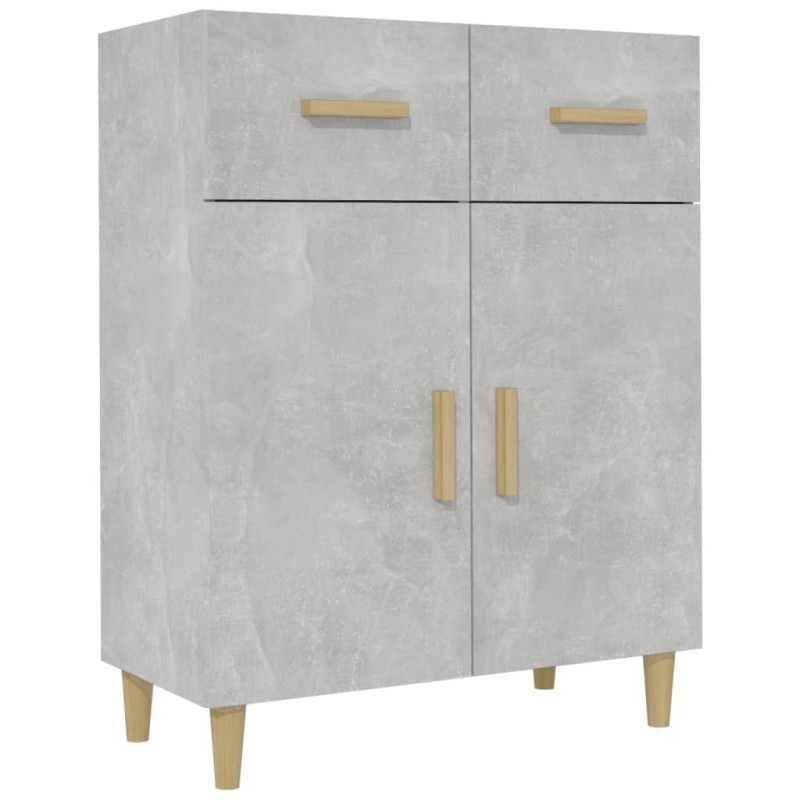 vidaXL Ντουλάπι Γκρι Σκυροδέματος 69,5x34x89 εκ. Επεξεργασμένο Ξύλο