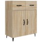 vidaXL Ντουλάπι Sonoma Δρυς 69,5 x 34 x 90 εκ. από Επεξεργασμένο Ξύλο