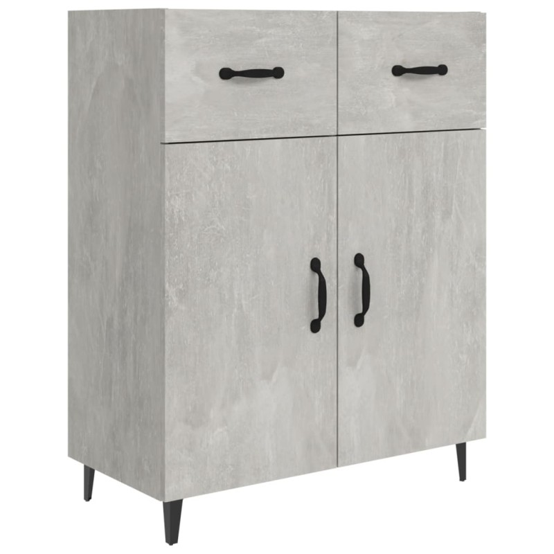 vidaXL Ντουλάπι Γκρι Σκυροδέματος 69,5x34x90 εκ. Επεξεργασμένο Ξύλο