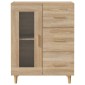 vidaXL Ντουλάπι Sonoma Δρυς 69,5 x 34 x 90 εκ. από Επεξεργασμένο Ξύλο