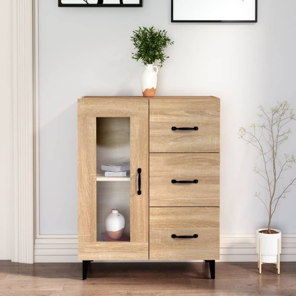 vidaXL Ντουλάπι Sonoma Δρυς 69,5 x 34 x 90 εκ. από Επεξεργασμένο Ξύλο
