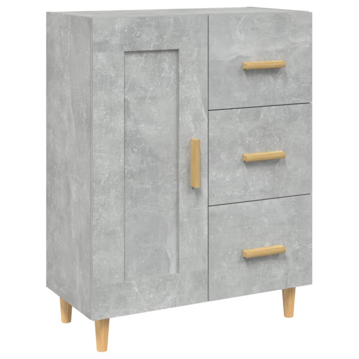 vidaXL Ντουλάπι Γκρι Σκυροδέματος 69,5x34x90 εκ. Επεξεργασμένο Ξύλο