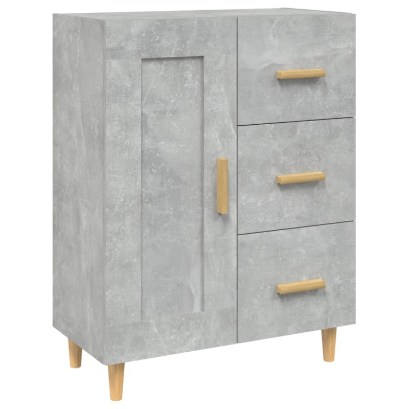 vidaXL Ντουλάπι Γκρι Σκυροδέματος 69,5x34x90 εκ. Επεξεργασμένο Ξύλο