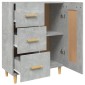 vidaXL Ντουλάπι Γκρι Σκυροδέματος 69,5x34x90 εκ. Επεξεργασμένο Ξύλο