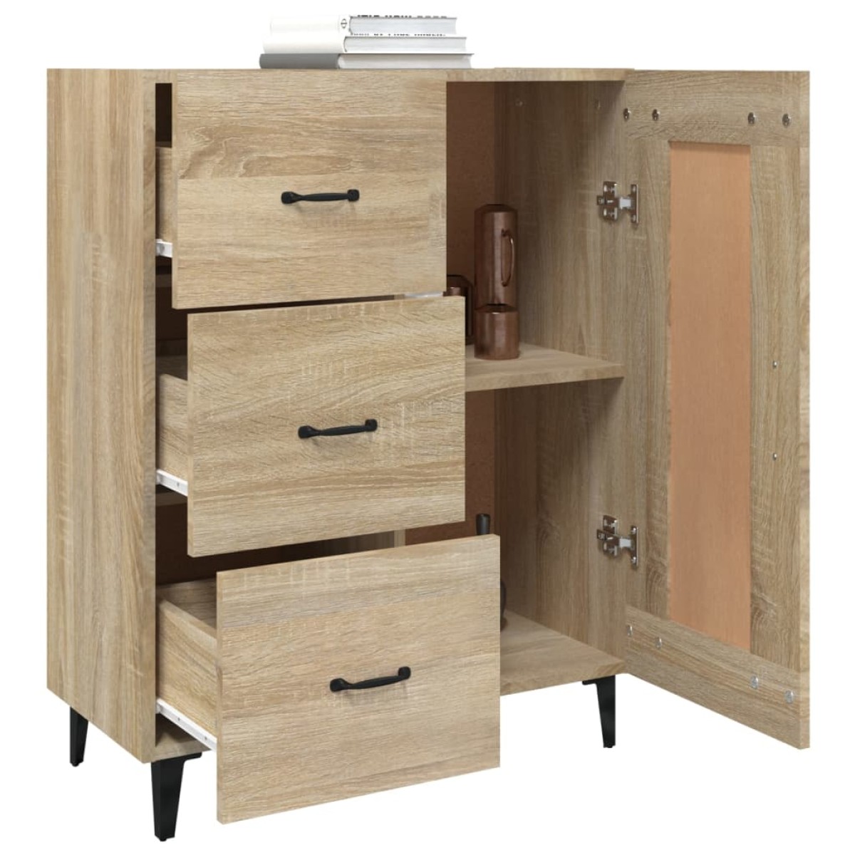 vidaXL Ντουλάπι Sonoma Δρυς 69,5 x 34 x 90 εκ. από Επεξεργασμένο Ξύλο
