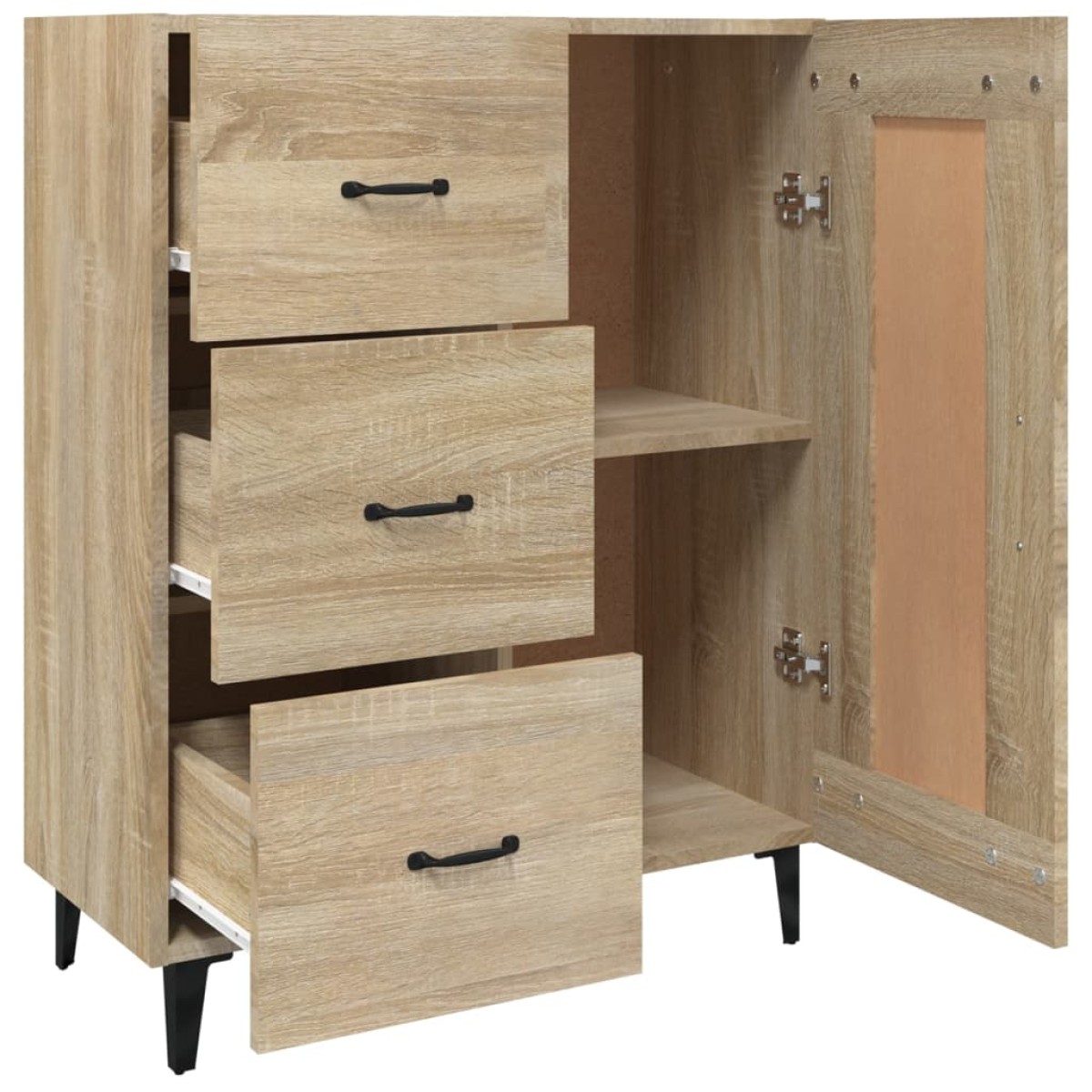 vidaXL Ντουλάπι Sonoma Δρυς 69,5 x 34 x 90 εκ. από Επεξεργασμένο Ξύλο
