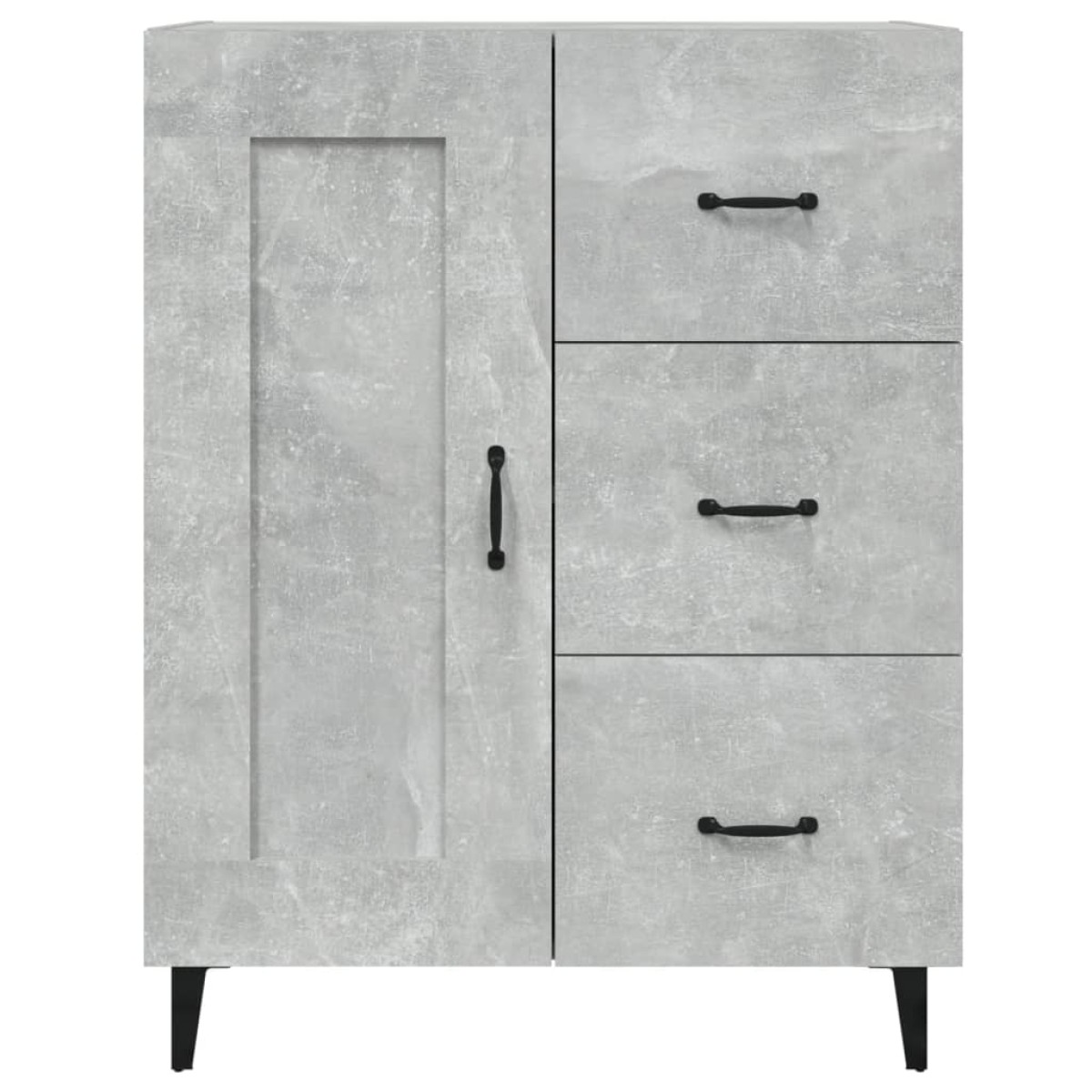 vidaXL Ντουλάπι Γκρι Σκυροδέματος 69,5x34x90 εκ. Επεξεργασμένο Ξύλο