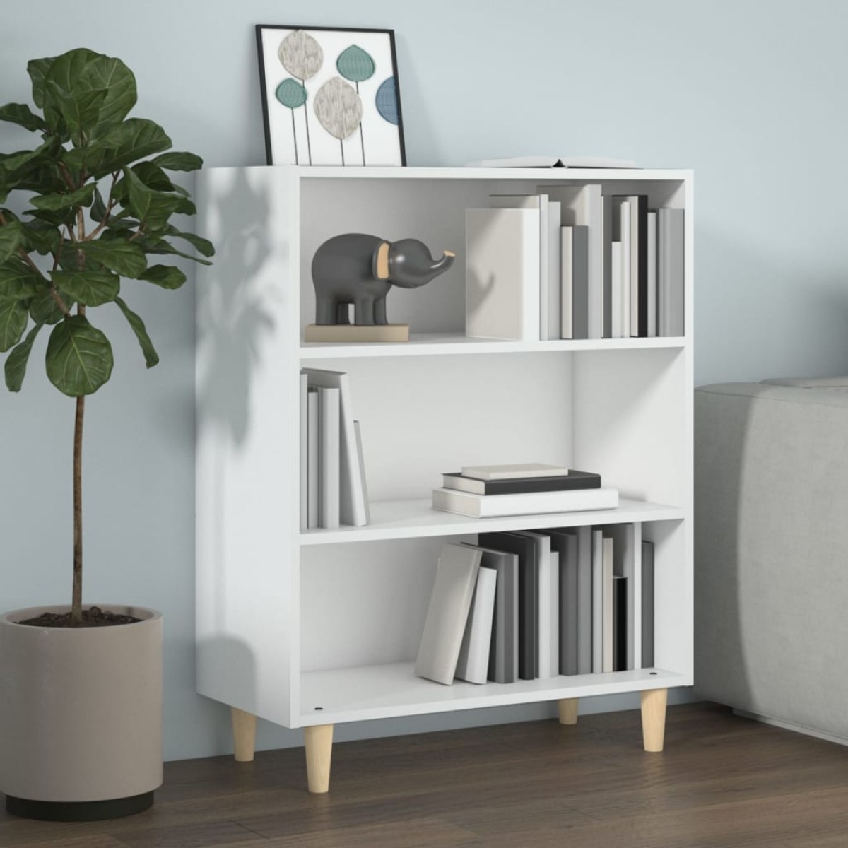 vidaXL Ντουλάπι Λευκό 69,5 x 32,5 x 90 εκ. από Επεξεργασμένο Ξύλο