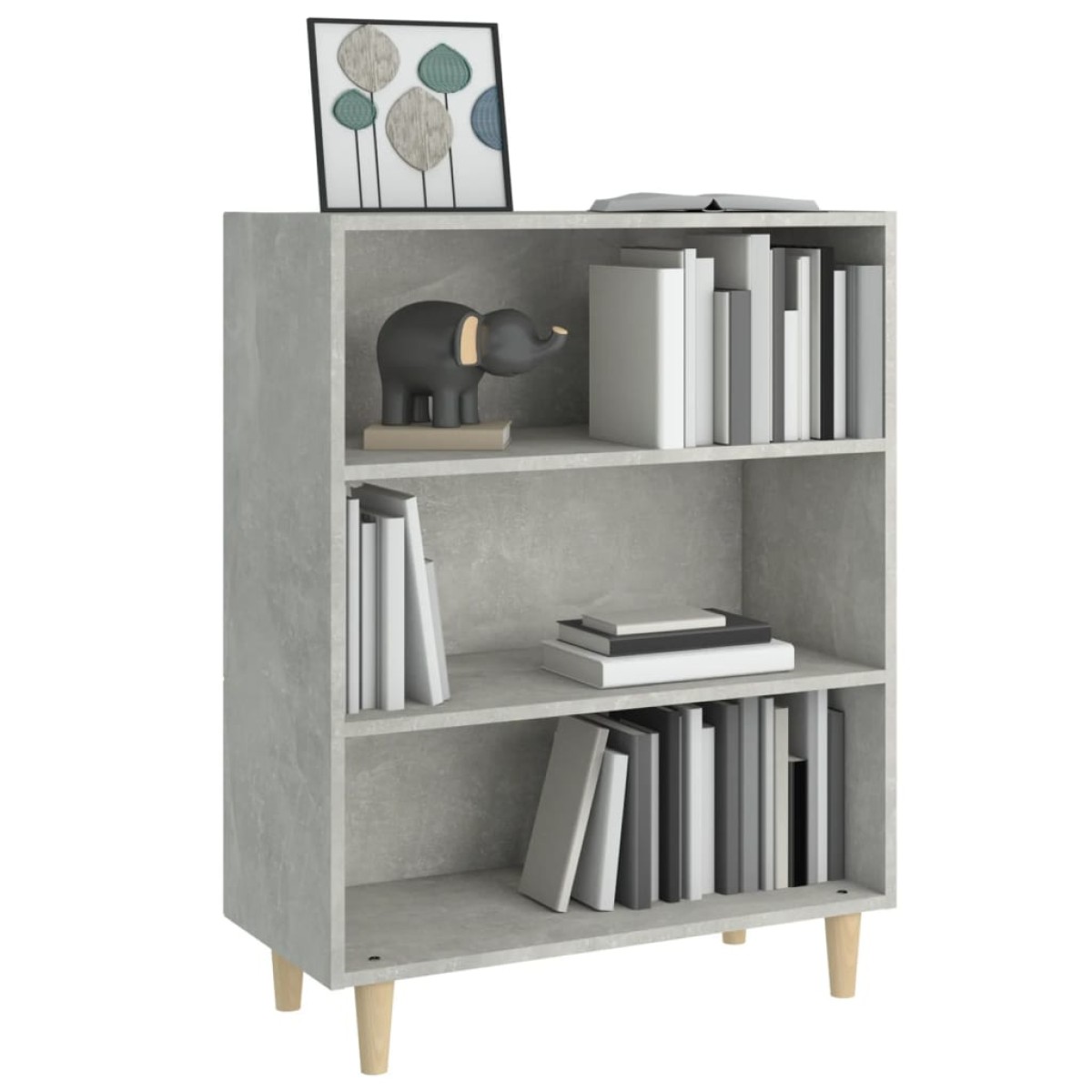 vidaXL Ντουλάπι Γκρι Σκυροδέματος 69,5x32,5x90 εκ. Επεξεργασμένο Ξύλο