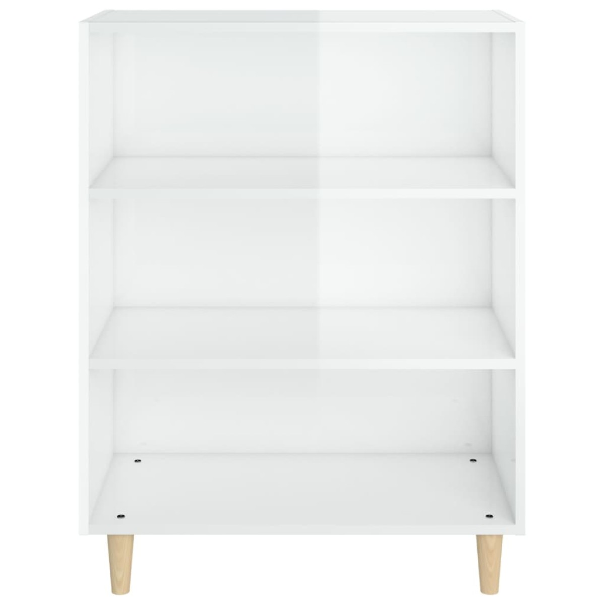 vidaXL Ντουλάπι Γυαλιστερό Λευκό 69,5x32,5x90 εκ. Επεξεργασμένο Ξύλο