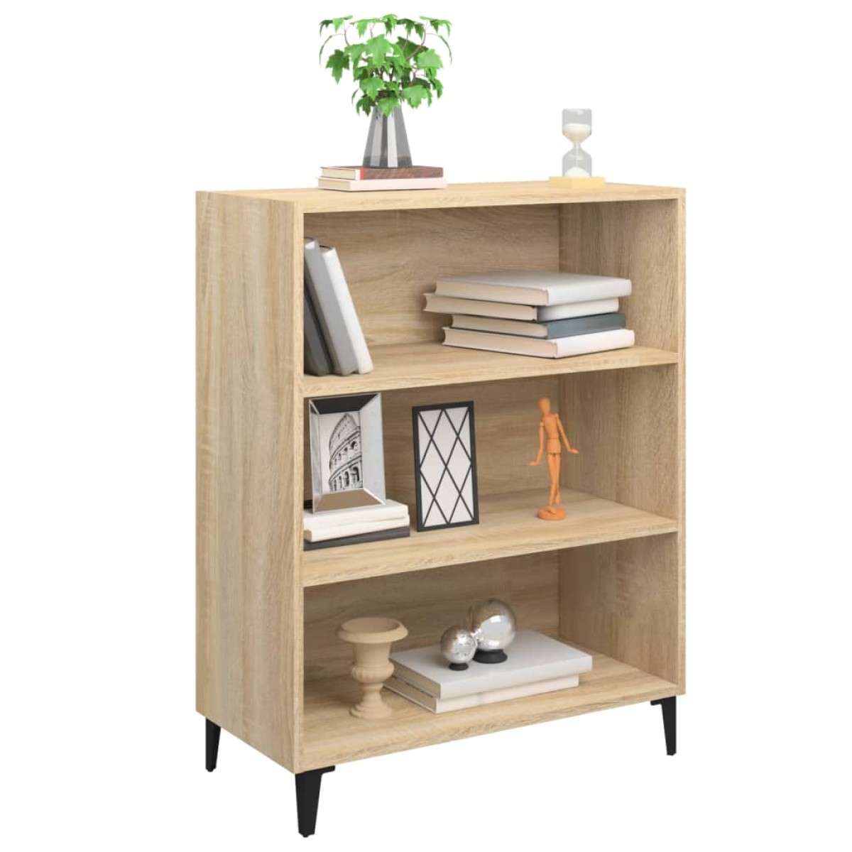 vidaXL Ντουλάπι Sonoma Δρυς 69,5x32,5x90 εκ. από Επεξεργασμένο Ξύλο