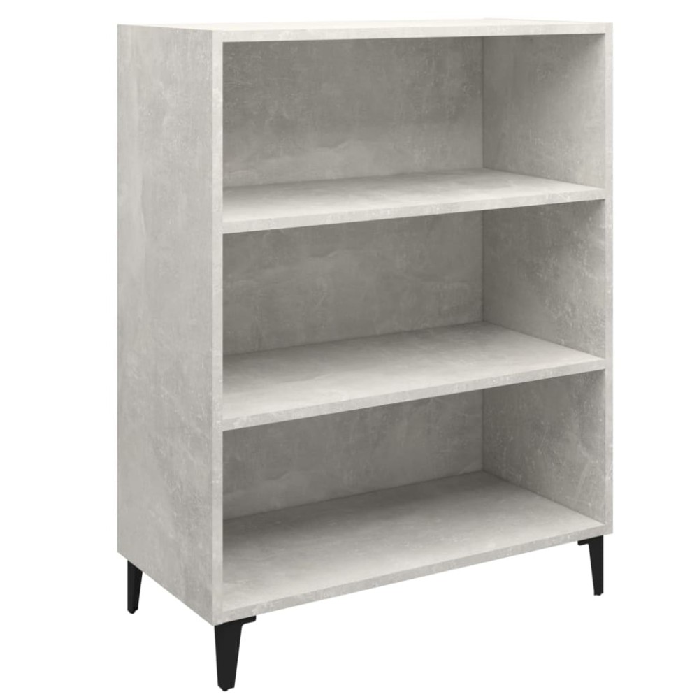 vidaXL Ντουλάπι Γκρι Σκυροδέματος 69,5x32,5x90 εκ. Επεξεργασμένο Ξύλο