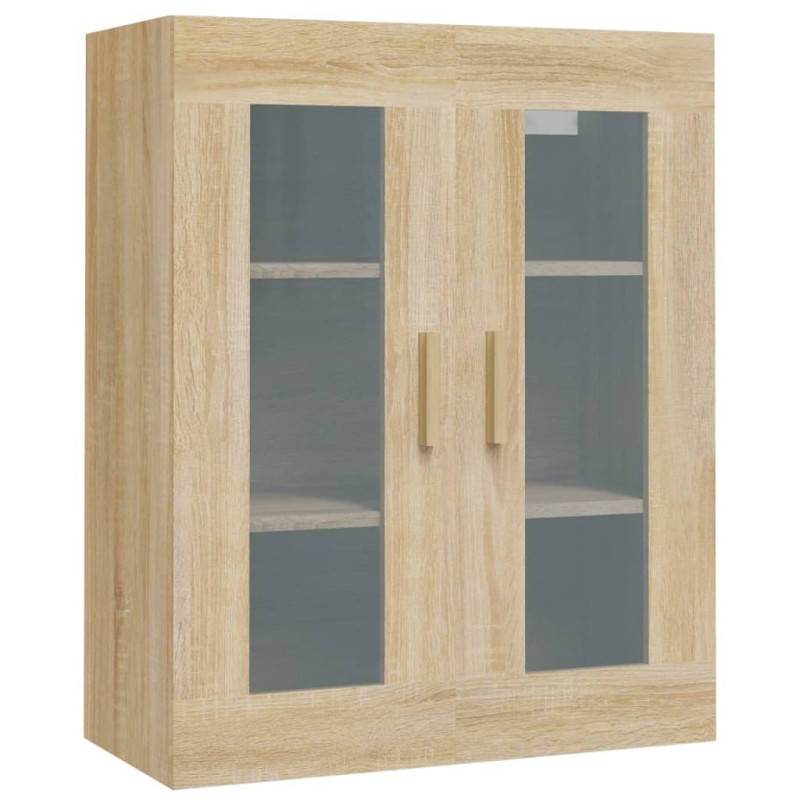 vidaXL Κρεμαστό Ντουλάπι Τοίχου Sonoma Δρυς 69,5x34x90 εκ Επεξ. Ξύλο