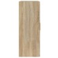 vidaXL Ντουλάπι Τοίχου Sonoma Δρυς 69,5x32,5x90 εκ από Επεξ. Ξύλο