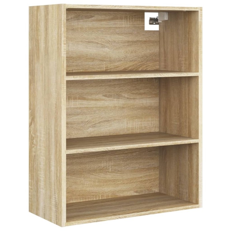 vidaXL Ντουλάπι Τοίχου Κρεμαστό Sonoma Δρυς 69,5 x 32,5 x 90 εκ.