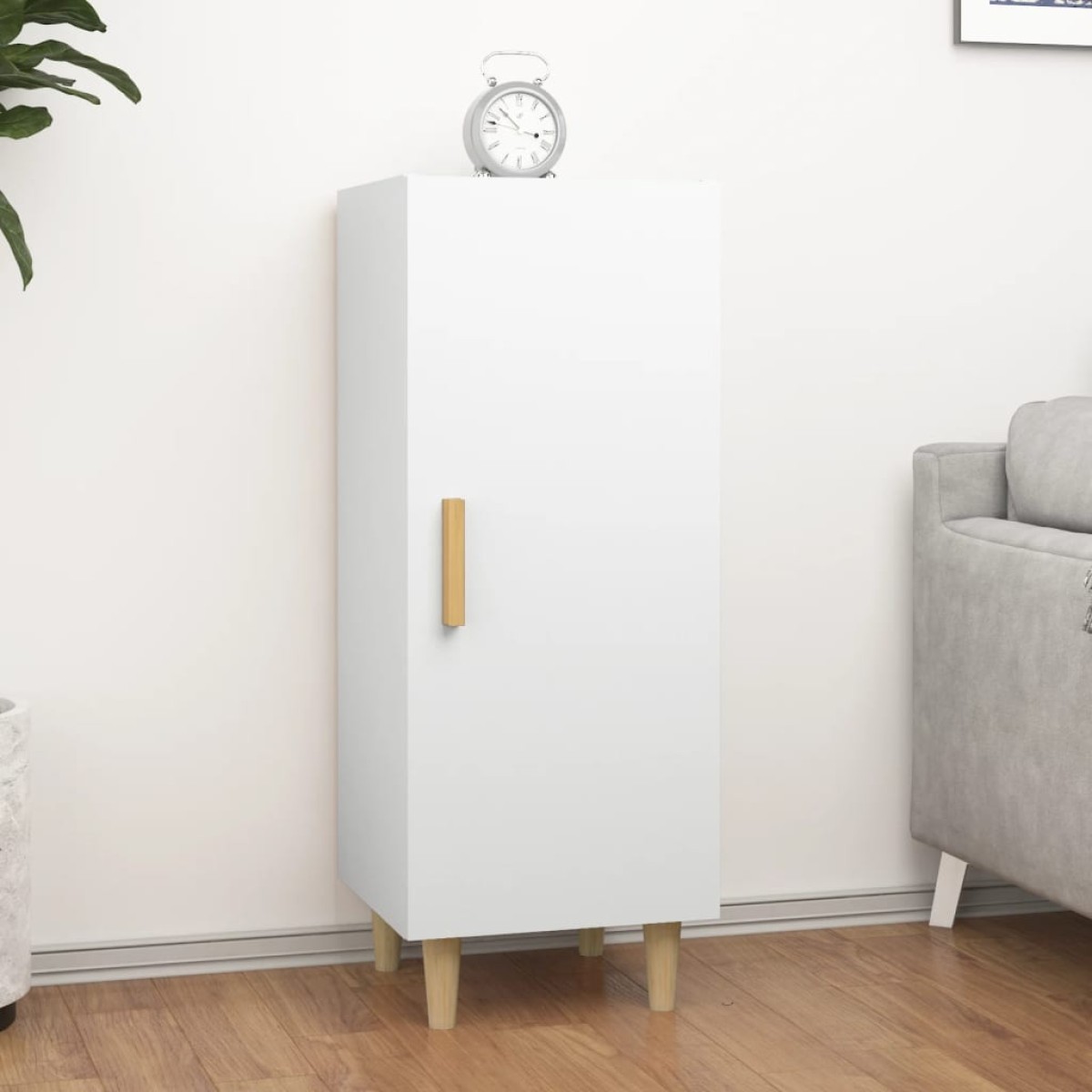vidaXL Ντουλάπι Λευκό 34,5 x 34 x 90 εκ. από Επεξεργασμένο Ξύλο