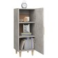 vidaXL Ντουλάπι Γκρι Σκυροδέματος 34,5x34x90 εκ. Επεξεργασμένο Ξύλο