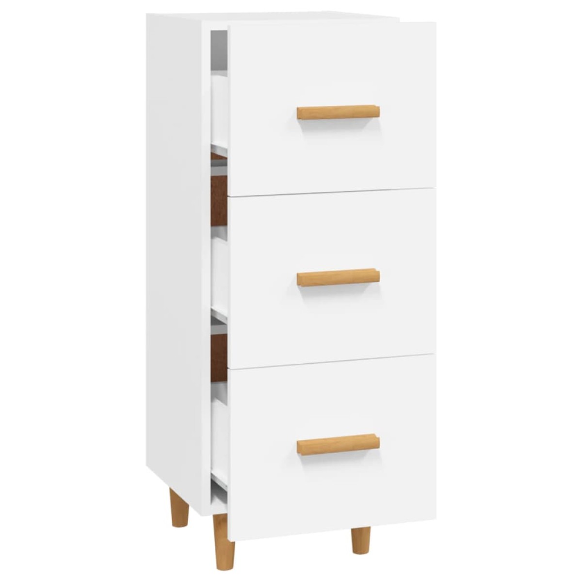 vidaXL Ντουλάπι Λευκό 34,5 x 34 x 90 εκ. από Επεξεργασμένο Ξύλο