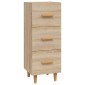 vidaXL Ντουλάπι Sonoma Δρυς 34,5x34x90 εκ. από Επεξεργασμένο Ξύλο