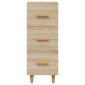 vidaXL Ντουλάπι Sonoma Δρυς 34,5x34x90 εκ. από Επεξεργασμένο Ξύλο