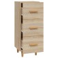 vidaXL Ντουλάπι Sonoma Δρυς 34,5x34x90 εκ. από Επεξεργασμένο Ξύλο