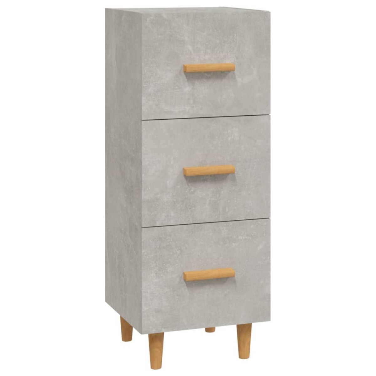 vidaXL Ντουλάπι Γκρι Σκυροδέματος 34,5x34x90 εκ. Επεξεργασμένο Ξύλο