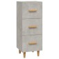 vidaXL Ντουλάπι Γκρι Σκυροδέματος 34,5x34x90 εκ. Επεξεργασμένο Ξύλο
