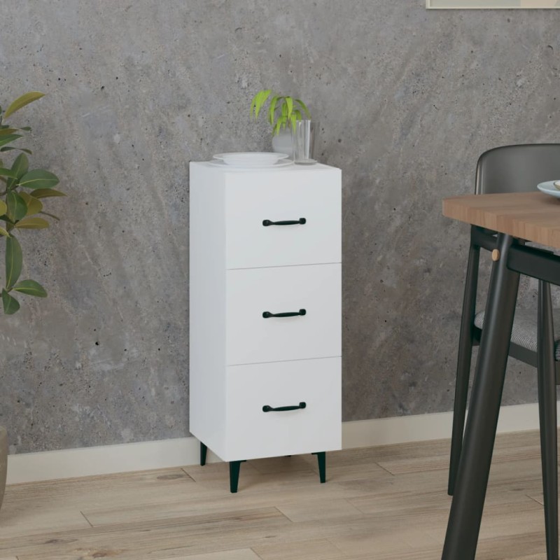 vidaXL Ντουλάπι Λευκό 34,5 x 34 x 90 εκ. από Επεξεργασμένο Ξύλο