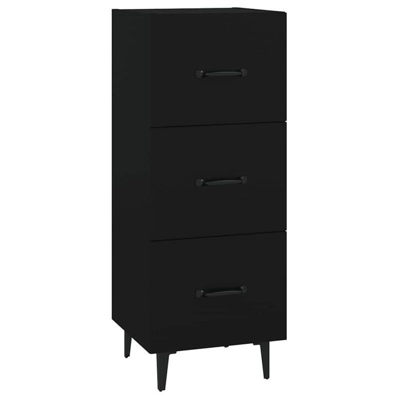 vidaXL Ντουλάπι Μαύρο 34,5 x 34 x 90 εκ. από Επεξεργασμένο Ξύλο