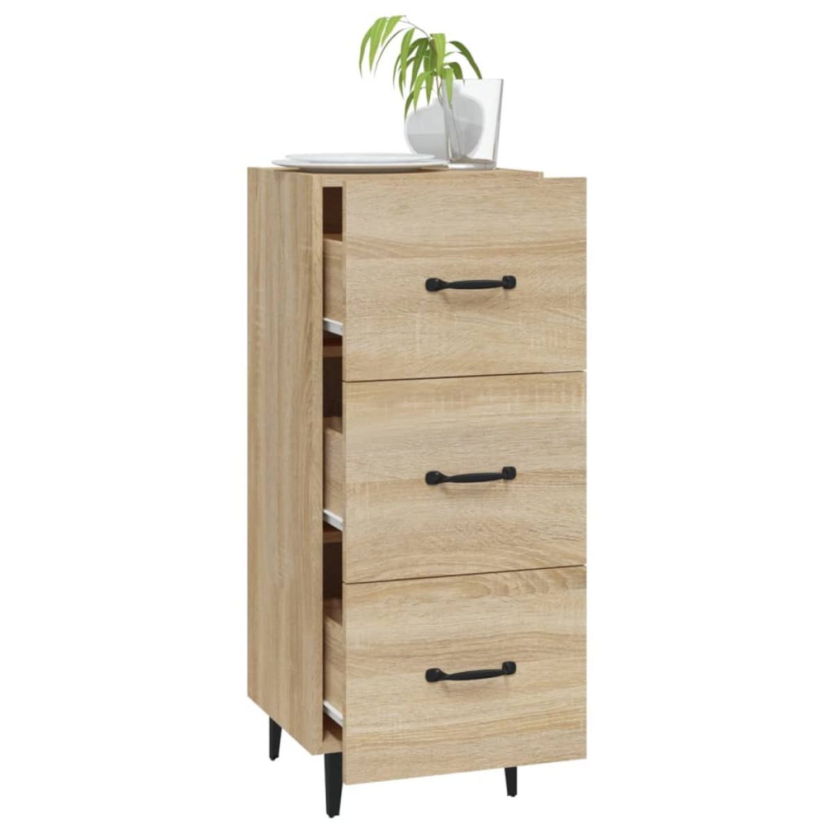 vidaXL Ντουλάπι Sonoma Δρυς 34,5x34x90 εκ. από Επεξεργασμένο Ξύλο