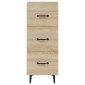 vidaXL Ντουλάπι Sonoma Δρυς 34,5x34x90 εκ. από Επεξεργασμένο Ξύλο