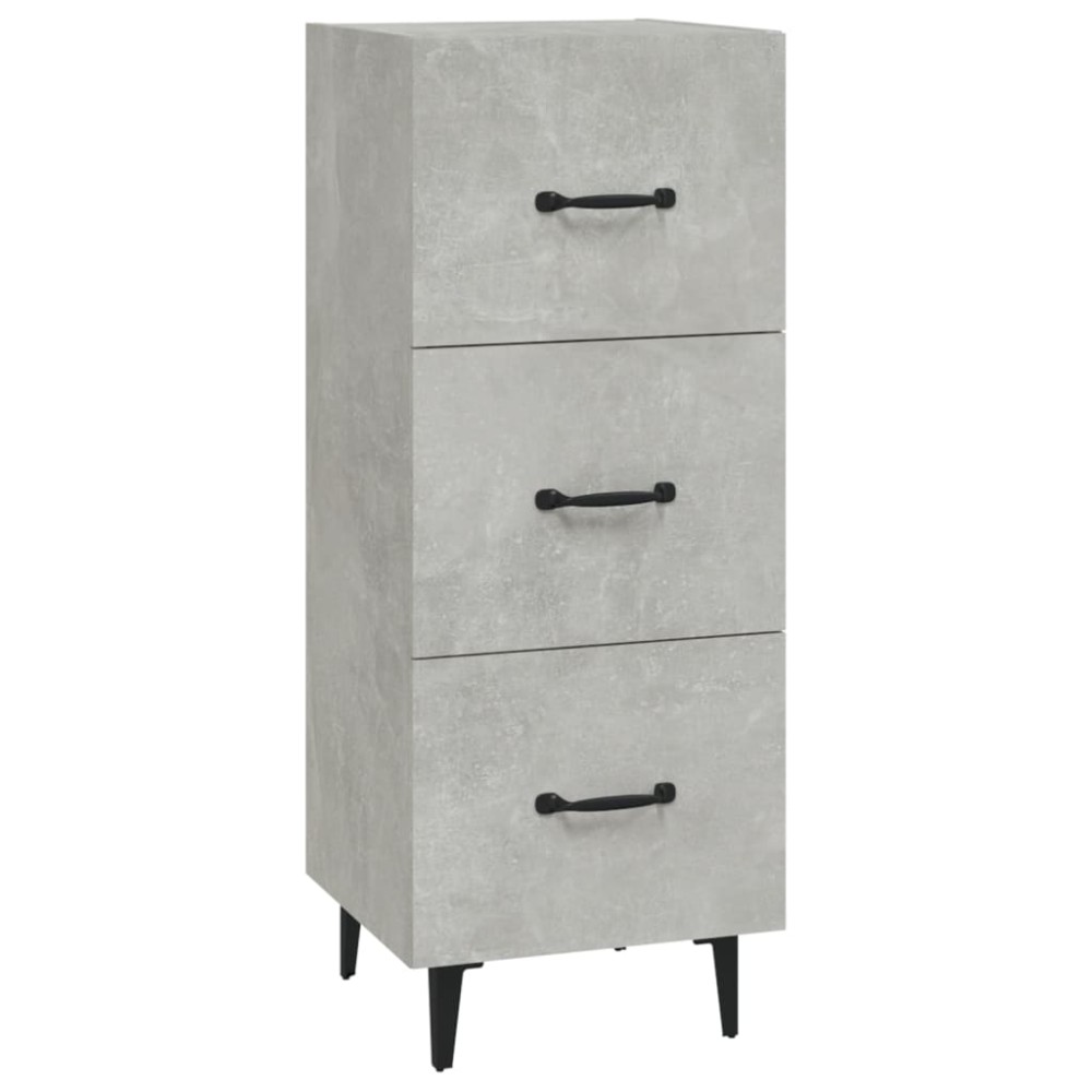 vidaXL Ντουλάπι Γκρι Σκυροδέματος 34,5x34x90 εκ. Επεξεργασμένο Ξύλο
