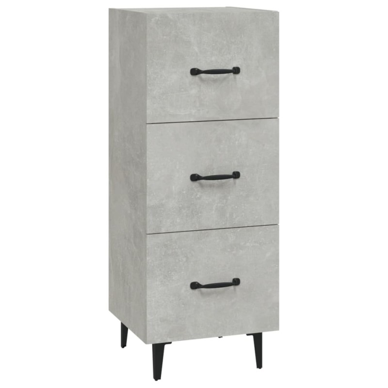vidaXL Ντουλάπι Γκρι Σκυροδέματος 34,5x34x90 εκ. Επεξεργασμένο Ξύλο