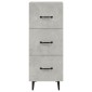 vidaXL Ντουλάπι Γκρι Σκυροδέματος 34,5x34x90 εκ. Επεξεργασμένο Ξύλο