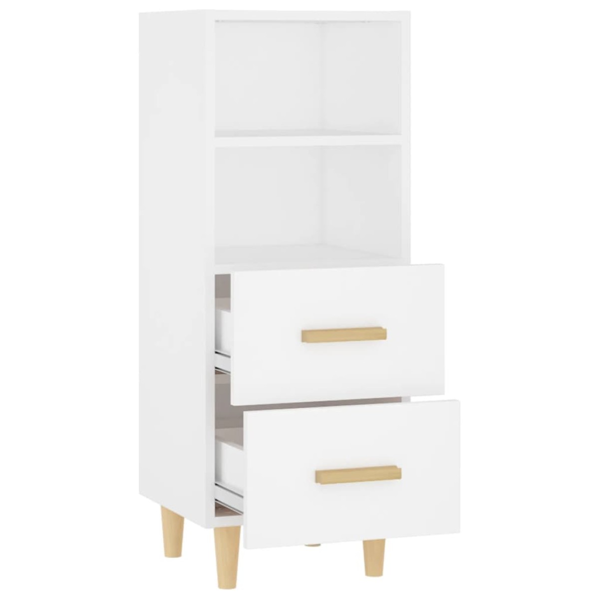 vidaXL Ντουλάπι Λευκό 34,5 x 34 x 90 εκ. από Επεξεργασμένο Ξύλο