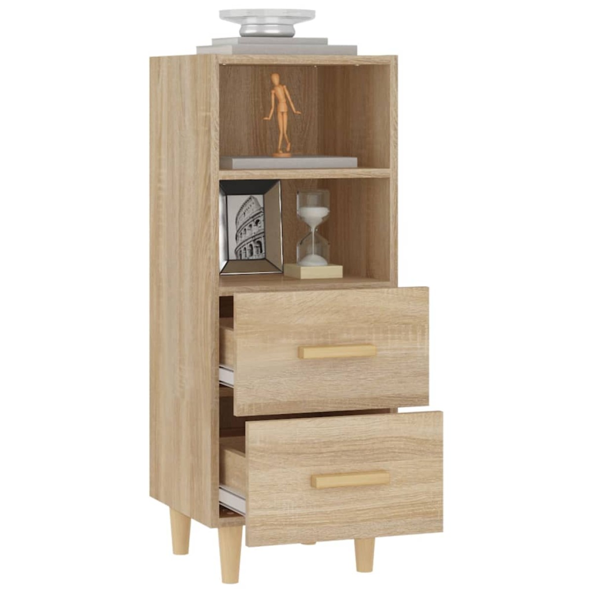vidaXL Ντουλάπι Sonoma Δρυς 34,5x34x90 εκ. από Επεξεργασμένο Ξύλο