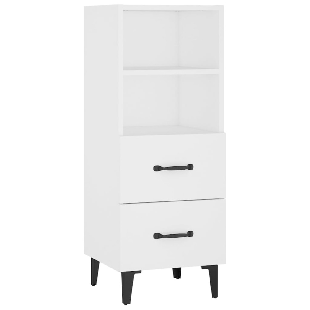 vidaXL Ντουλάπι Λευκό 34,5 x 34 x 90 εκ. από Επεξεργασμένο Ξύλο