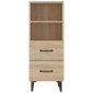 vidaXL Ντουλάπι Sonoma Δρυς 34,5x34x90 εκ. από Επεξεργασμένο Ξύλο