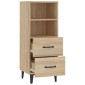 vidaXL Ντουλάπι Sonoma Δρυς 34,5x34x90 εκ. από Επεξεργασμένο Ξύλο